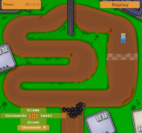 Touch-type car-racing  - touch-typing game
